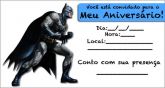 CONVITE DO BATMAN