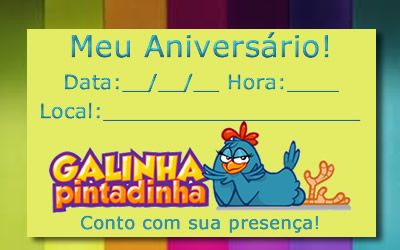 Convite Galinha Pintadinha