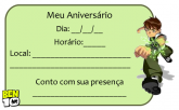 CONVITE BEN 10